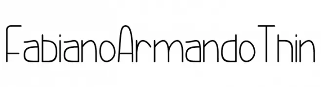 Fabiano Armando Thin  免费字体下载
