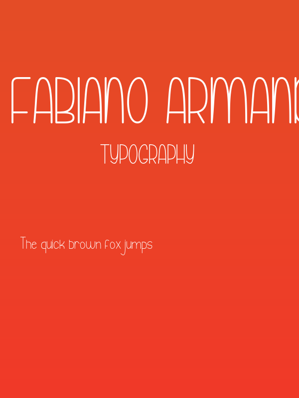 Fabiano Armando Thin Poster