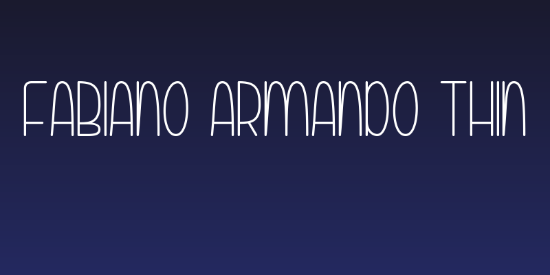 Fabiano Armando Thin Social Header