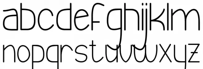 Fabiano Armando Thin Schriftart Kleinbuchstaben
