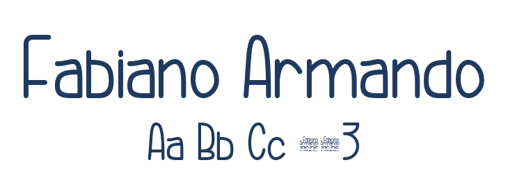 Fabiano Armando Font Preview