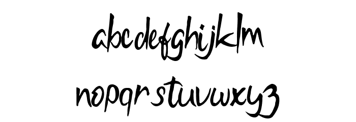 Fabiano Caruna Regular Font LOWERCASE