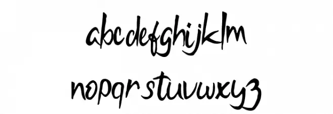 Fabiano Caruna Regular フォント 小文字