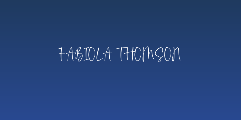 Fabiola Thomson Social Header