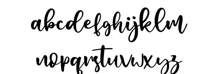 Fabiolla - Personal Use Font LOWERCASE