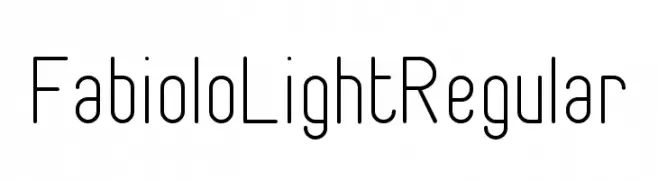 Fabiolo Light Regular  Fuentes Gratis Descargar