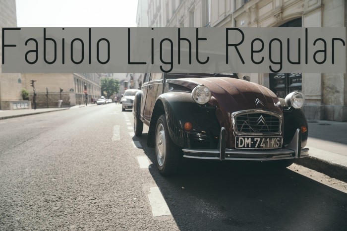 Fabiolo Light Regular Example 2