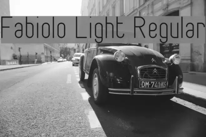 Fabiolo Light Regular Font examples