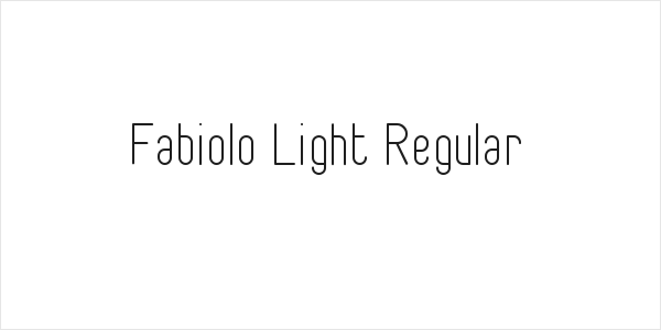 Fabiolo Light Regular Logo