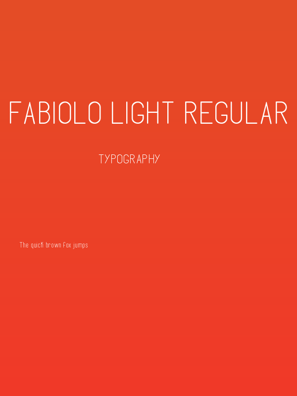 Fabiolo Light Regular Poster