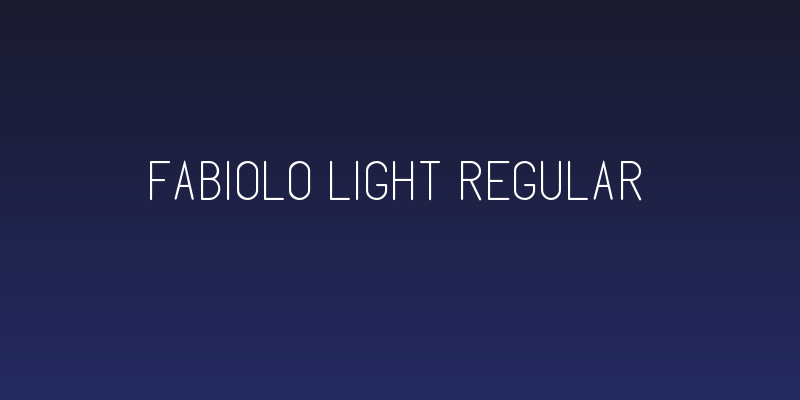 Fabiolo Light Regular Social Header