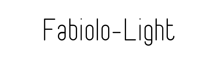 Fabiolo-Light  font caratteri gratis