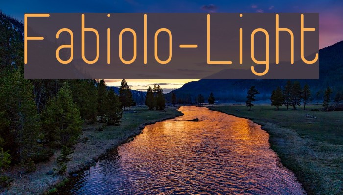 Fabiolo-Light لخطوط تنزيل examples