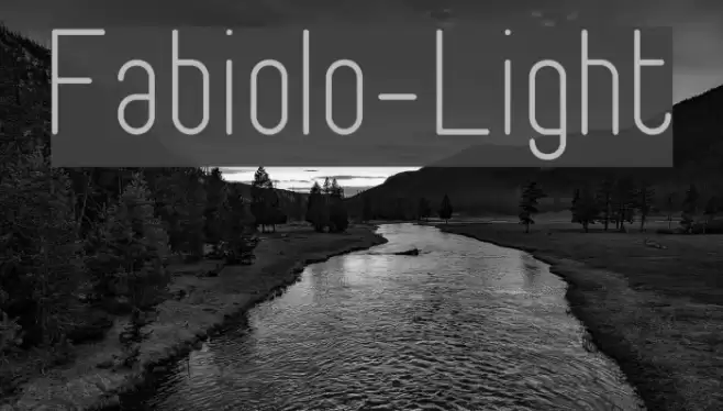 Fabiolo-Light خط examples