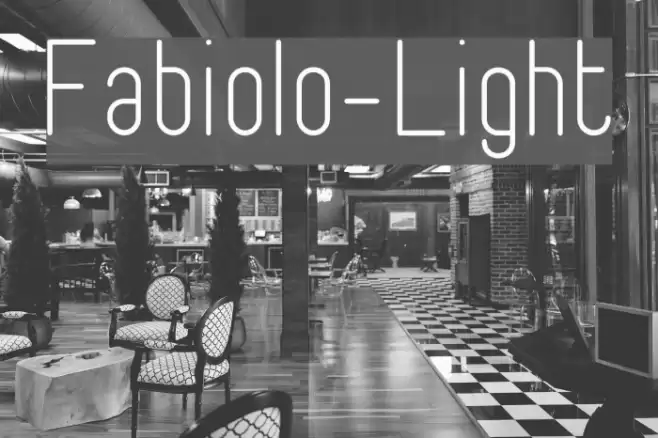 Fabiolo-Light خط examples