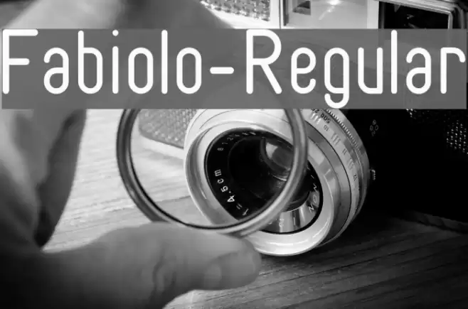 Fabiolo-Regular خط examples