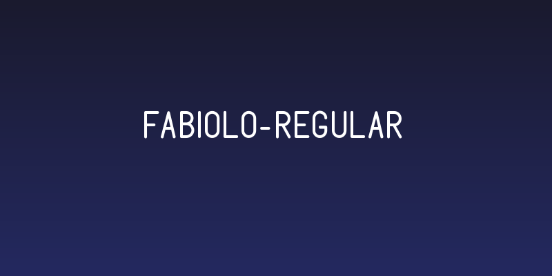 Fabiolo-Regular Social Header