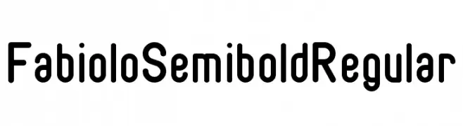 Fabiolo Semibold Regular  Fuentes Gratis Descargar