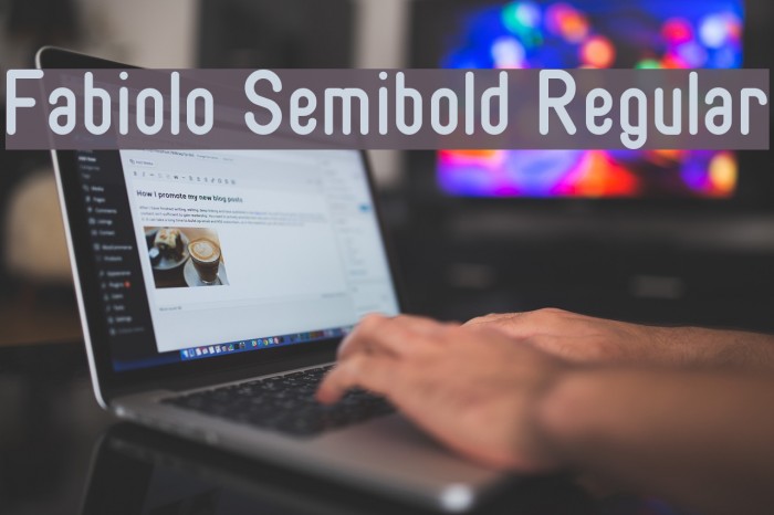 Fabiolo Semibold Regular Font examples