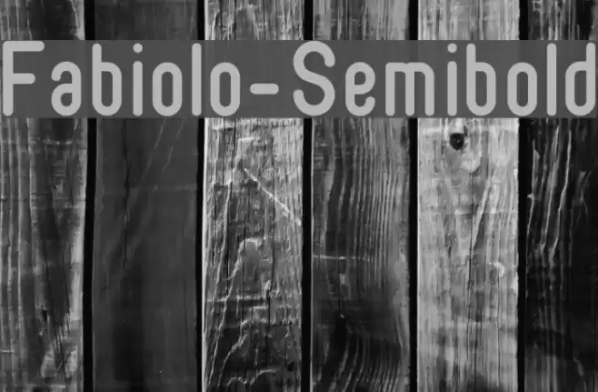 Fabiolo-Semibold Font examples