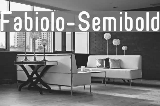 Fabiolo-Semibold Font examples