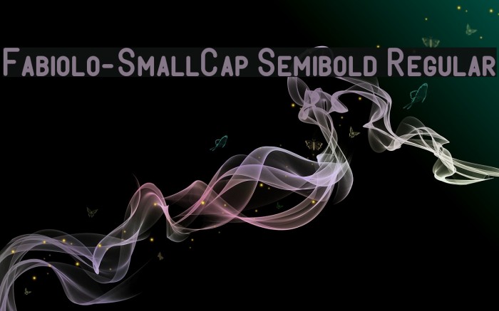 Fabiolo-SmallCap Semibold Regular Font examples