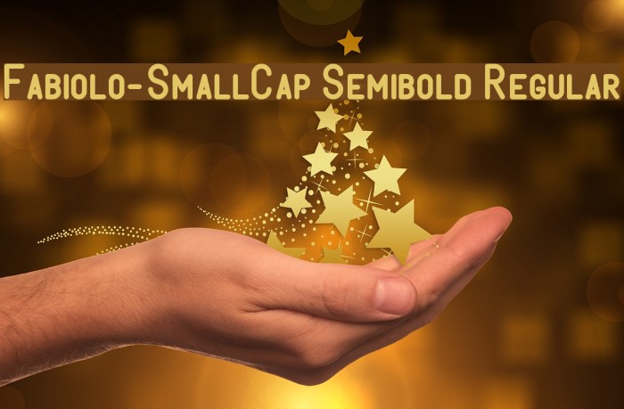 Fabiolo-SmallCap Semibold Regular Font examples