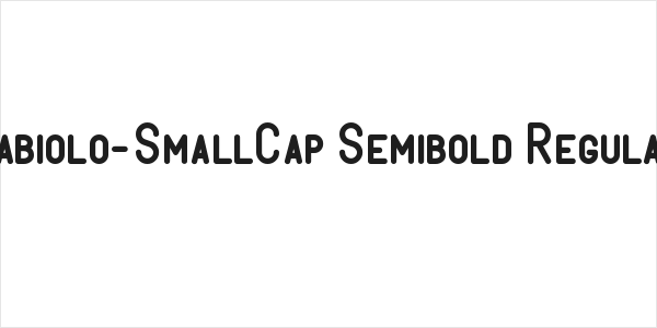 Fabiolo-SmallCap Semibold Regular Logo