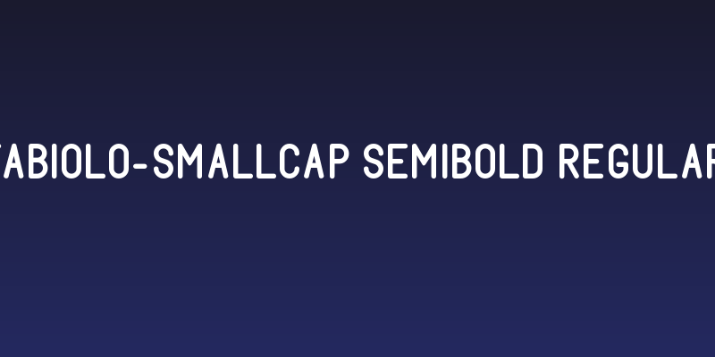 Fabiolo-SmallCap Semibold Regular Social Header