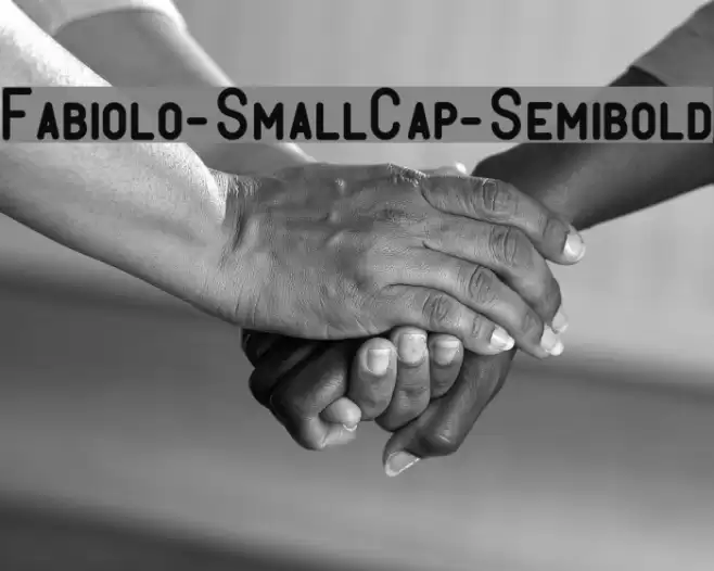 Fabiolo-SmallCap-Semibold Font examples