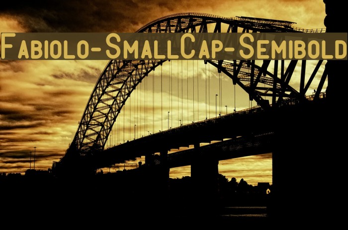 Fabiolo-SmallCap-Semibold Font examples