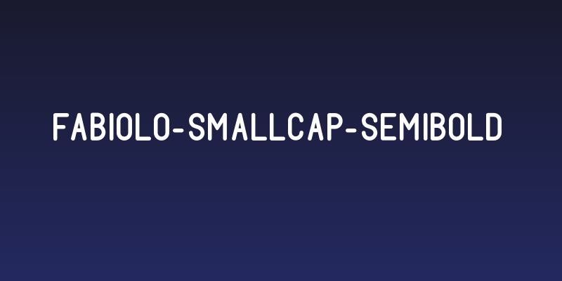 Fabiolo-SmallCap-Semibold Social Header
