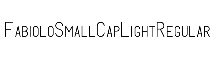 FabioloSmallCap Light Regular  Frei Schriftart Herunterladen