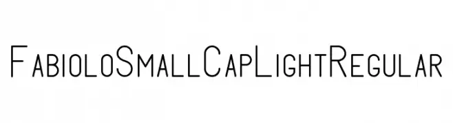FabioloSmallCap Light Regular  Fuentes Gratis Descargar