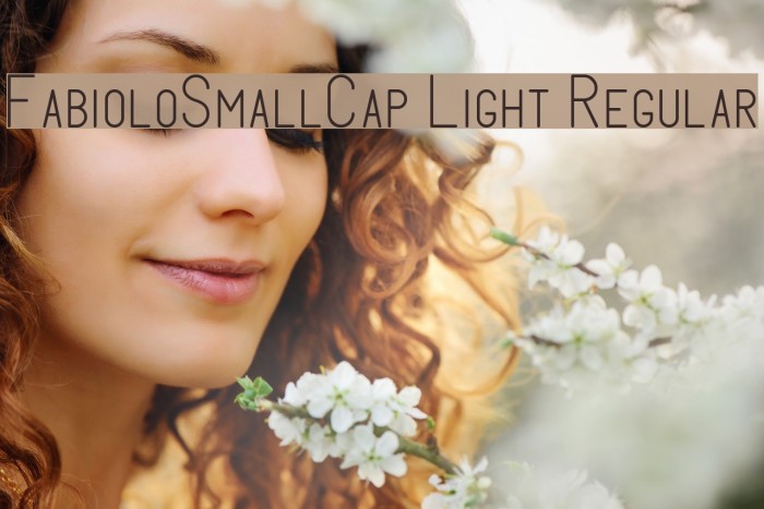 FabioloSmallCap Light Regular Font examples