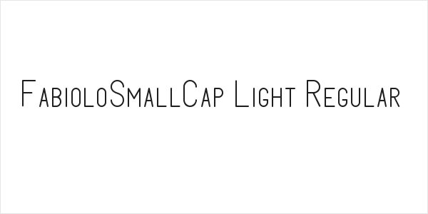 FabioloSmallCap Light Regular Logo