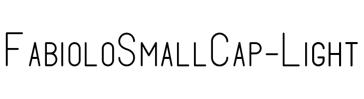 FabioloSmallCap-Light  免费字体下载