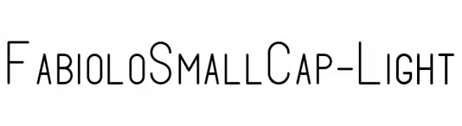 FabioloSmallCap-Light  Fuentes Gratis Descargar