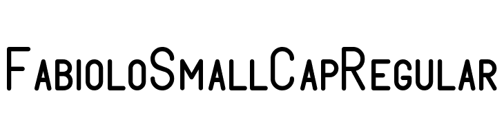 FabioloSmallCap Regular  Frei Schriftart Herunterladen