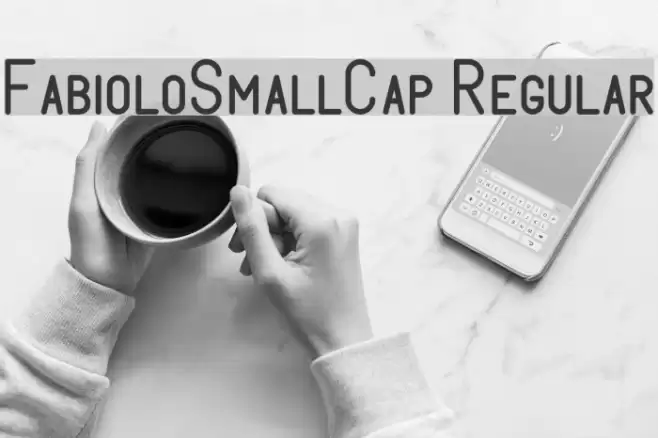 FabioloSmallCap Regular Font examples
