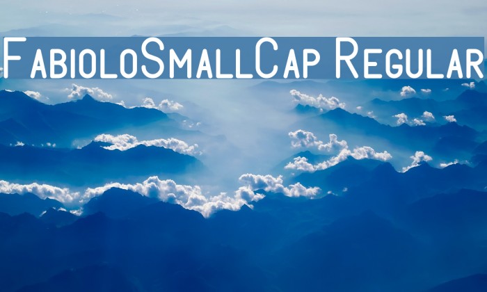 FabioloSmallCap Regular لخطوط تنزيل examples