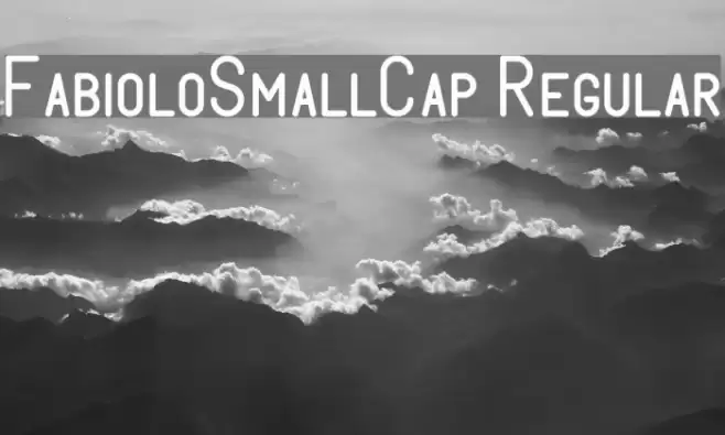 FabioloSmallCap Regular Font examples