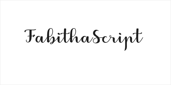 FabithaScript Logo
