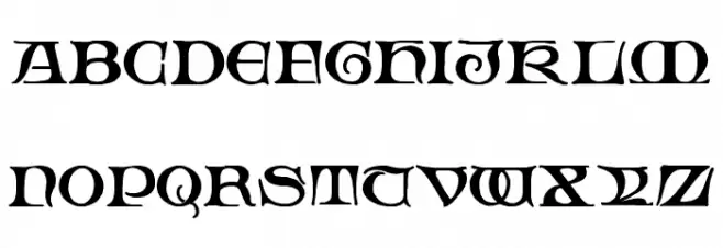 Fabliaux Regular 字体 大写