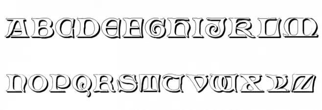 Fabliaux Shadow Шрифта ВЕРХНИЙ