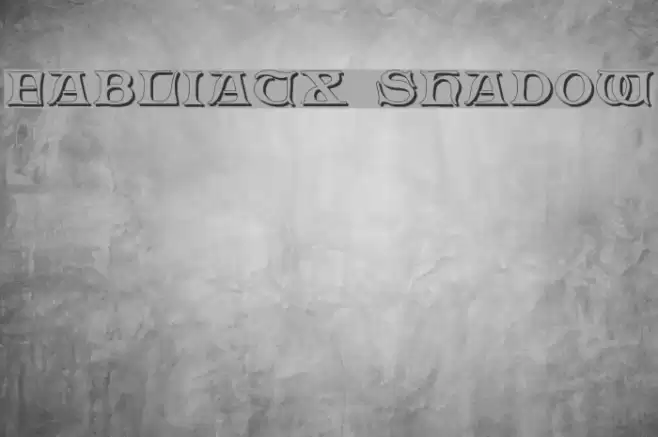 Fabliaux Shadow Font examples