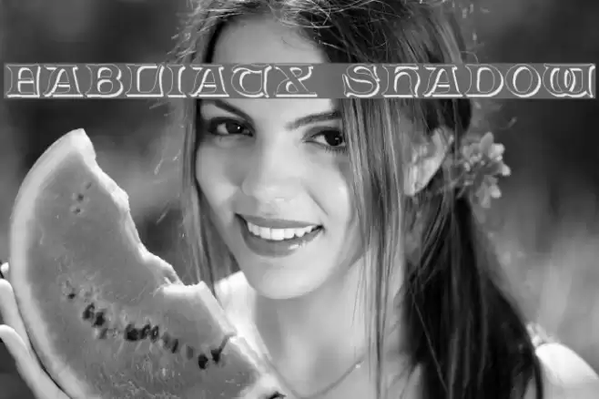 Fabliaux Shadow Font examples