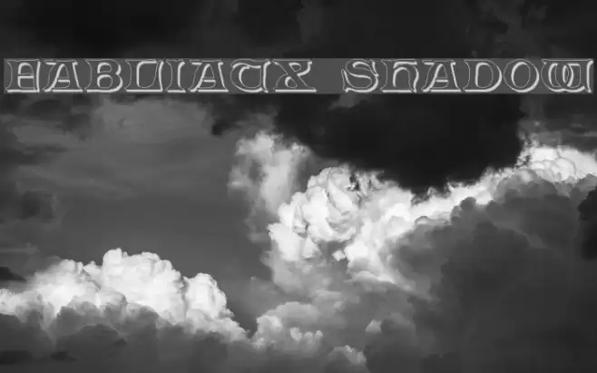 Fabliaux Shadow Font examples