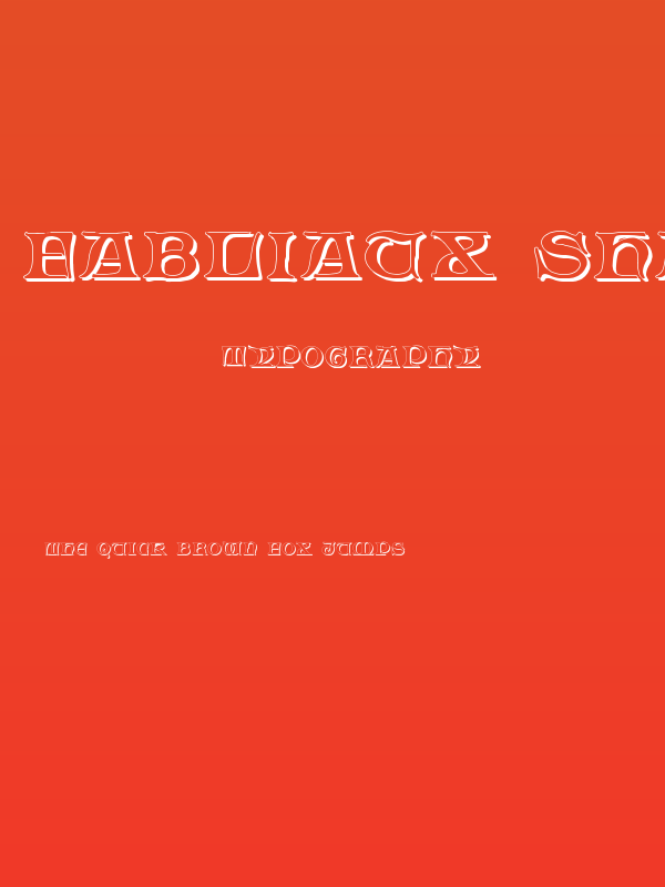 Fabliaux Shadow Poster