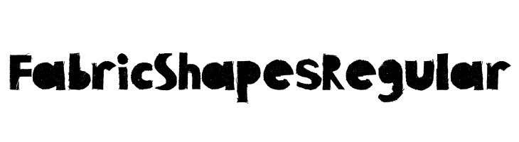 Fabric Shapes Regular  フリーフォントのダウンロード